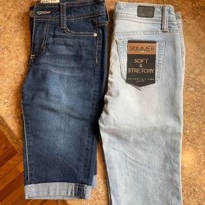 Girls denim jean shorts